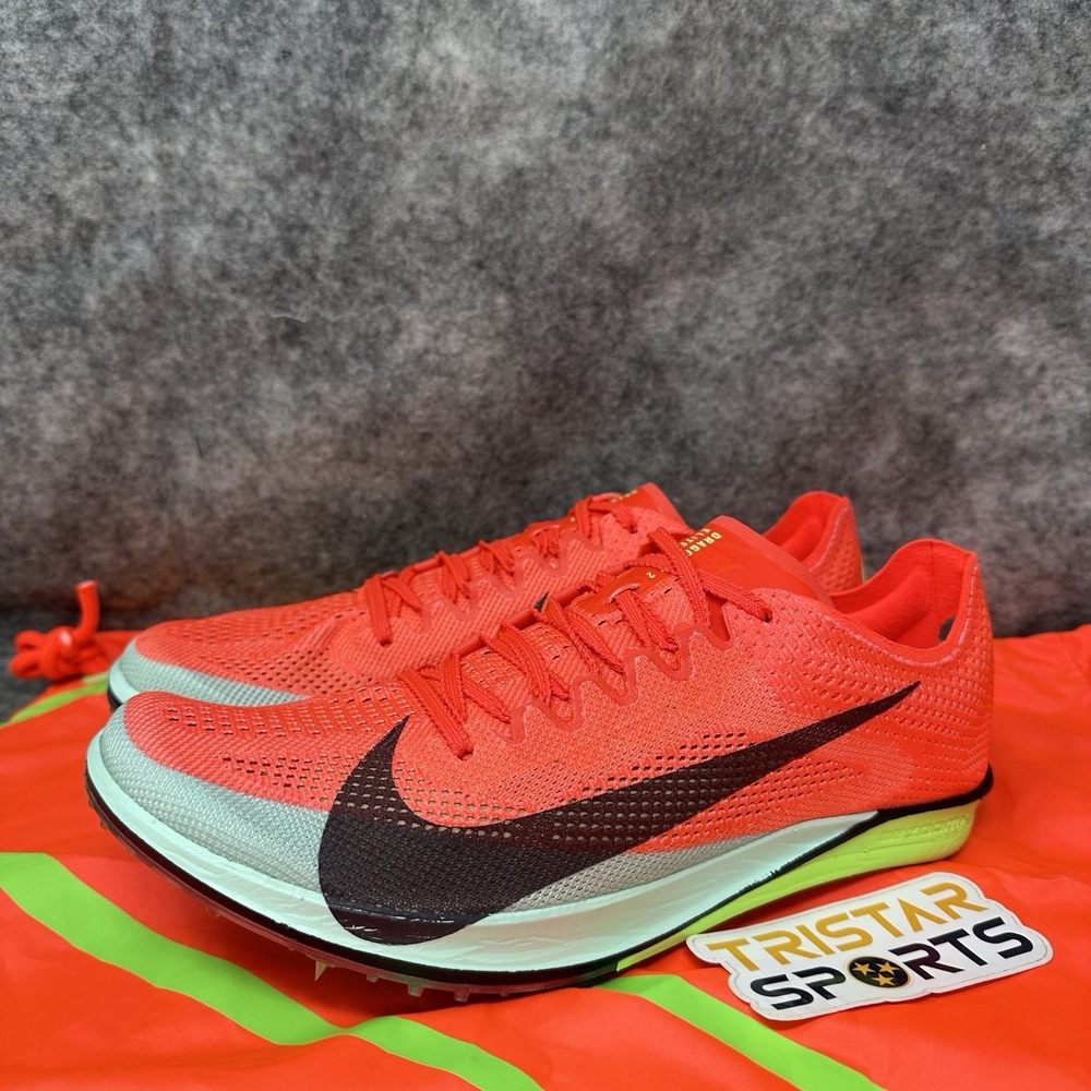 Nike ZoomX Dragonfly 2 Elite Track Shoes Mens Size 6.5 Crimson Lime FZ9315-600